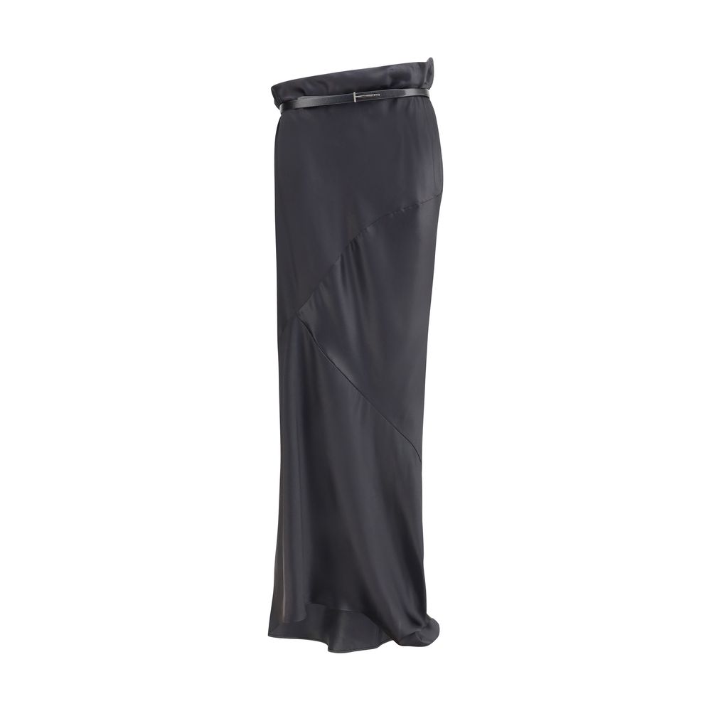 Satin long Skirt