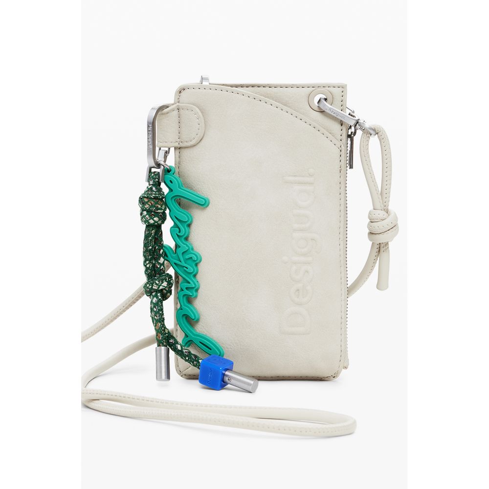 Beige Polyethylene Women Wallet