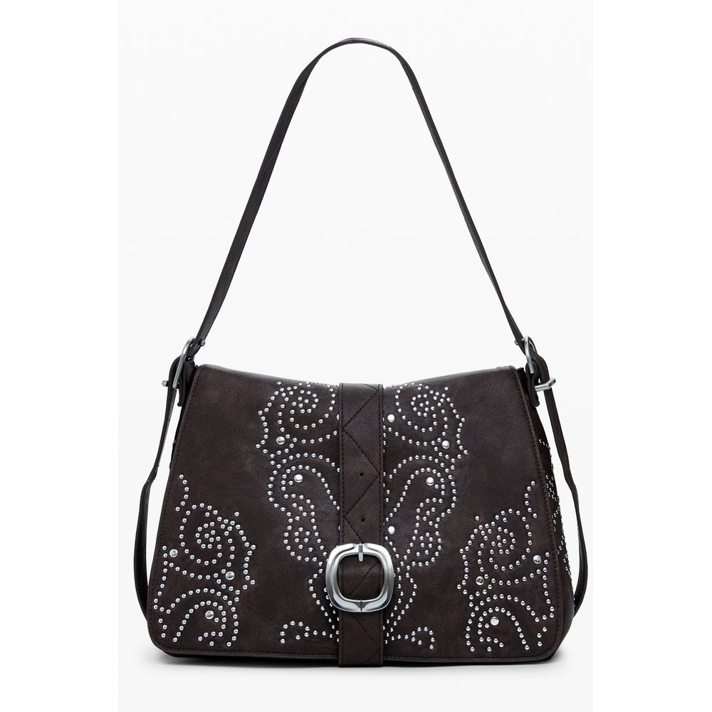 Brown Polyethylene Women Handbag