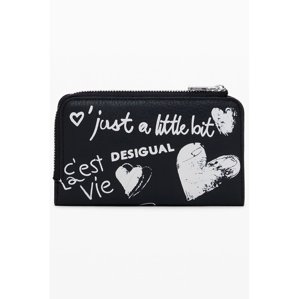 Black Polyethylene Women Wallet