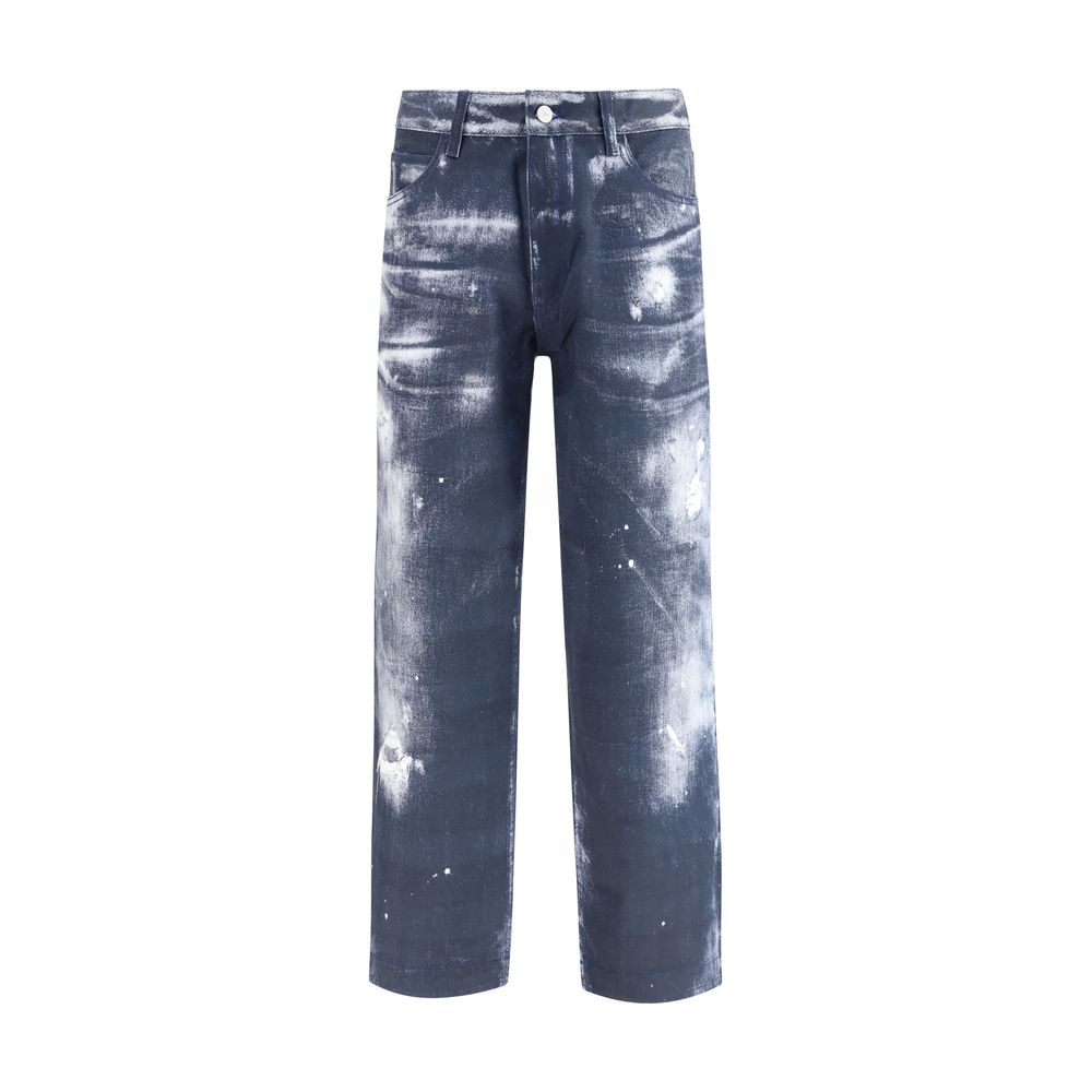 Denim print Pants