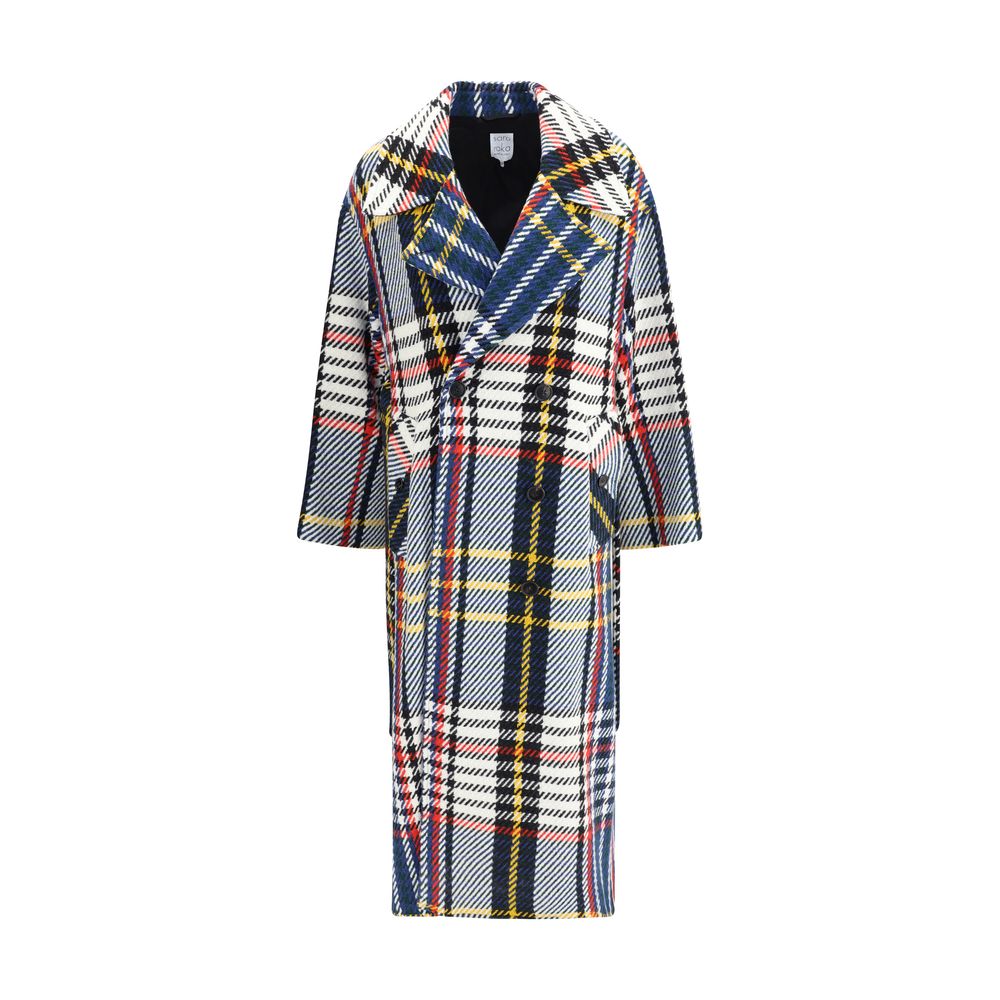 Check long Coat
