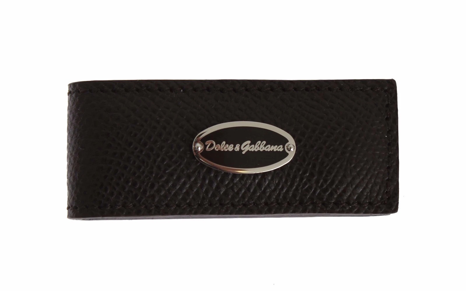 Brown Leather Magnet Mens Money Cash Clip