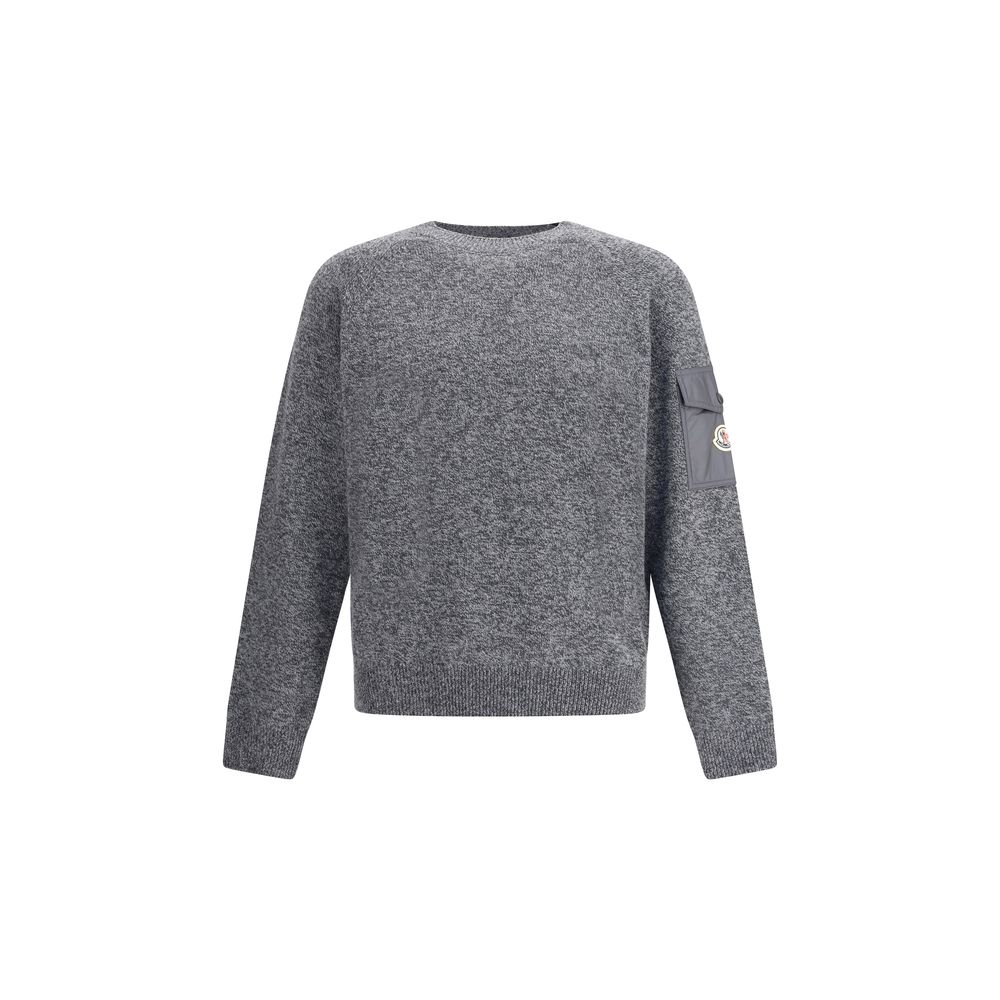 Wool mouliné and cashmere Sweater