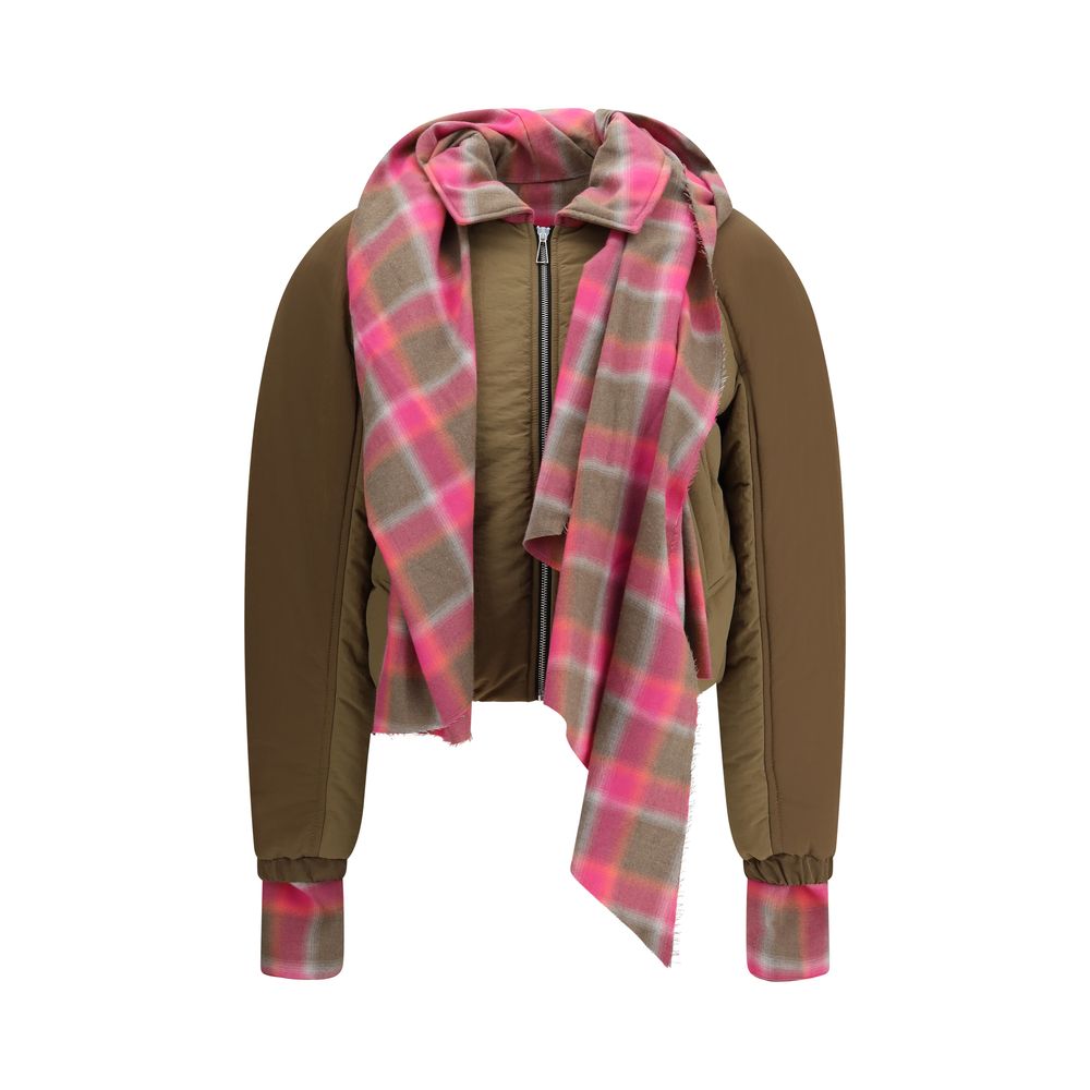 Maxi-scarf Puffer Jacket