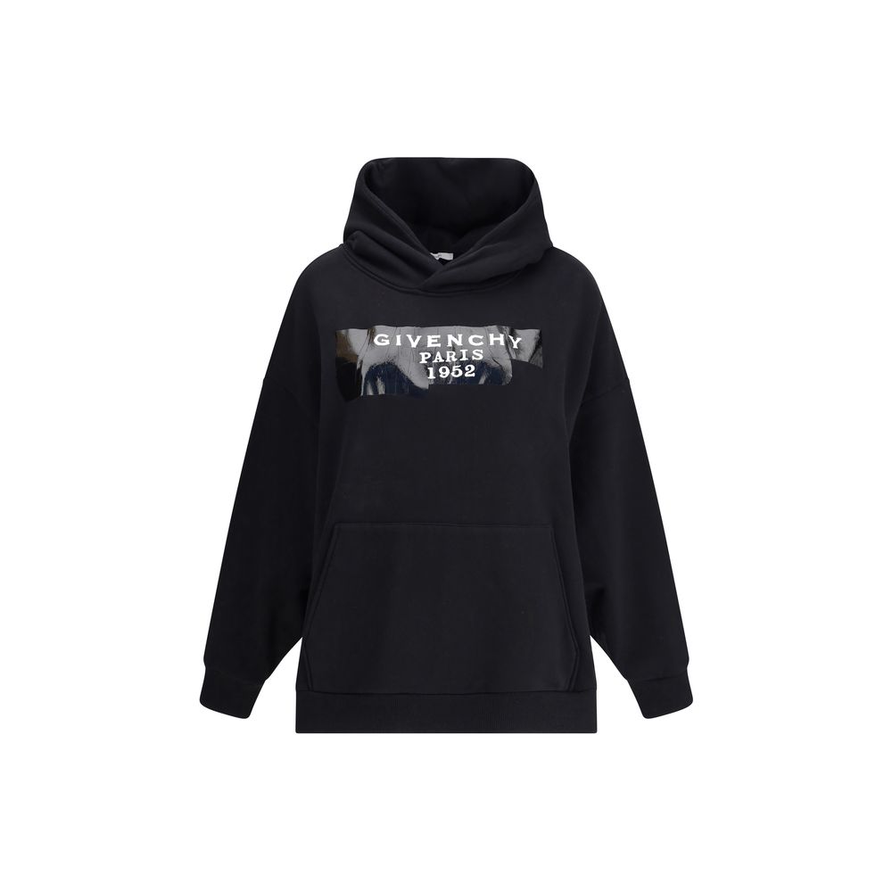 Gauzy fabric Hoodie with givenchy tape