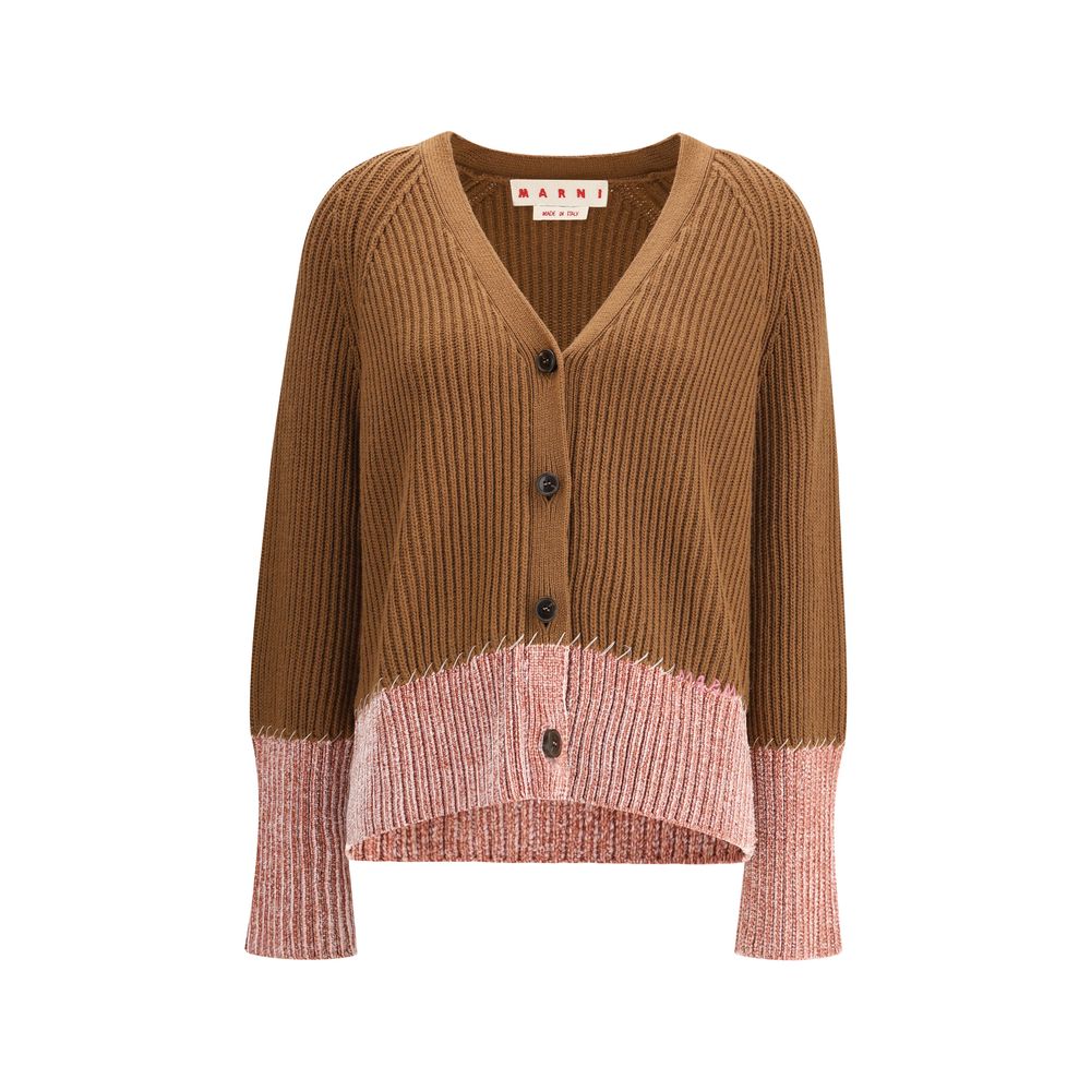 Bi color cardigan in Viscose