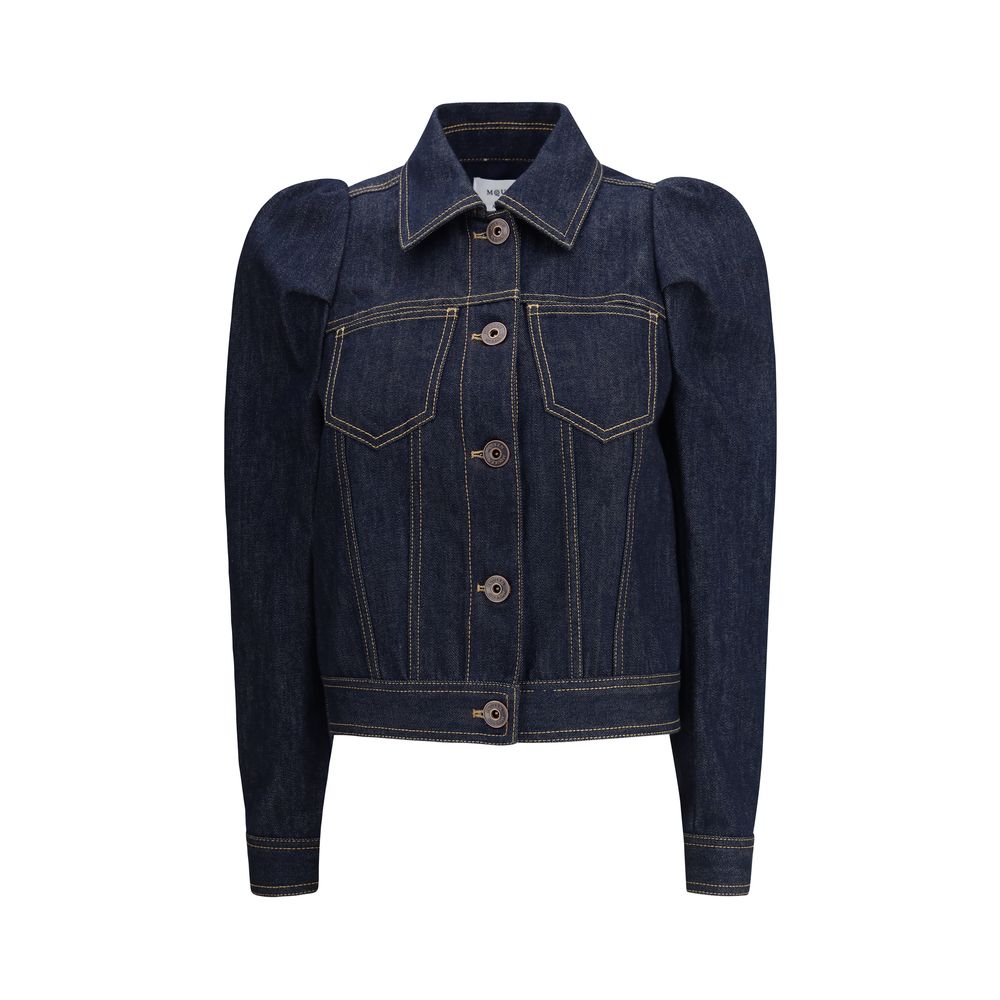 Denim Jacket with pointed shoulders