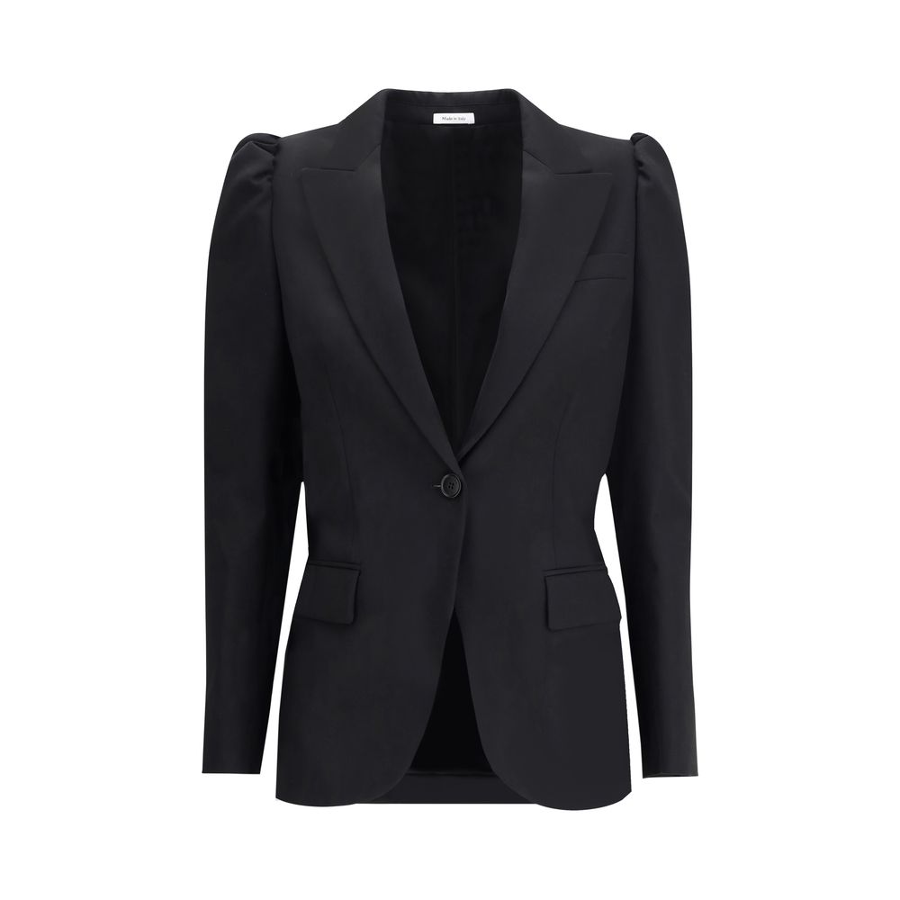 Black single-breasted jacket