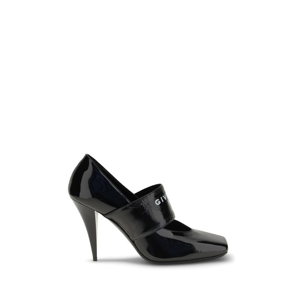 Sliced Square Logo Pumps