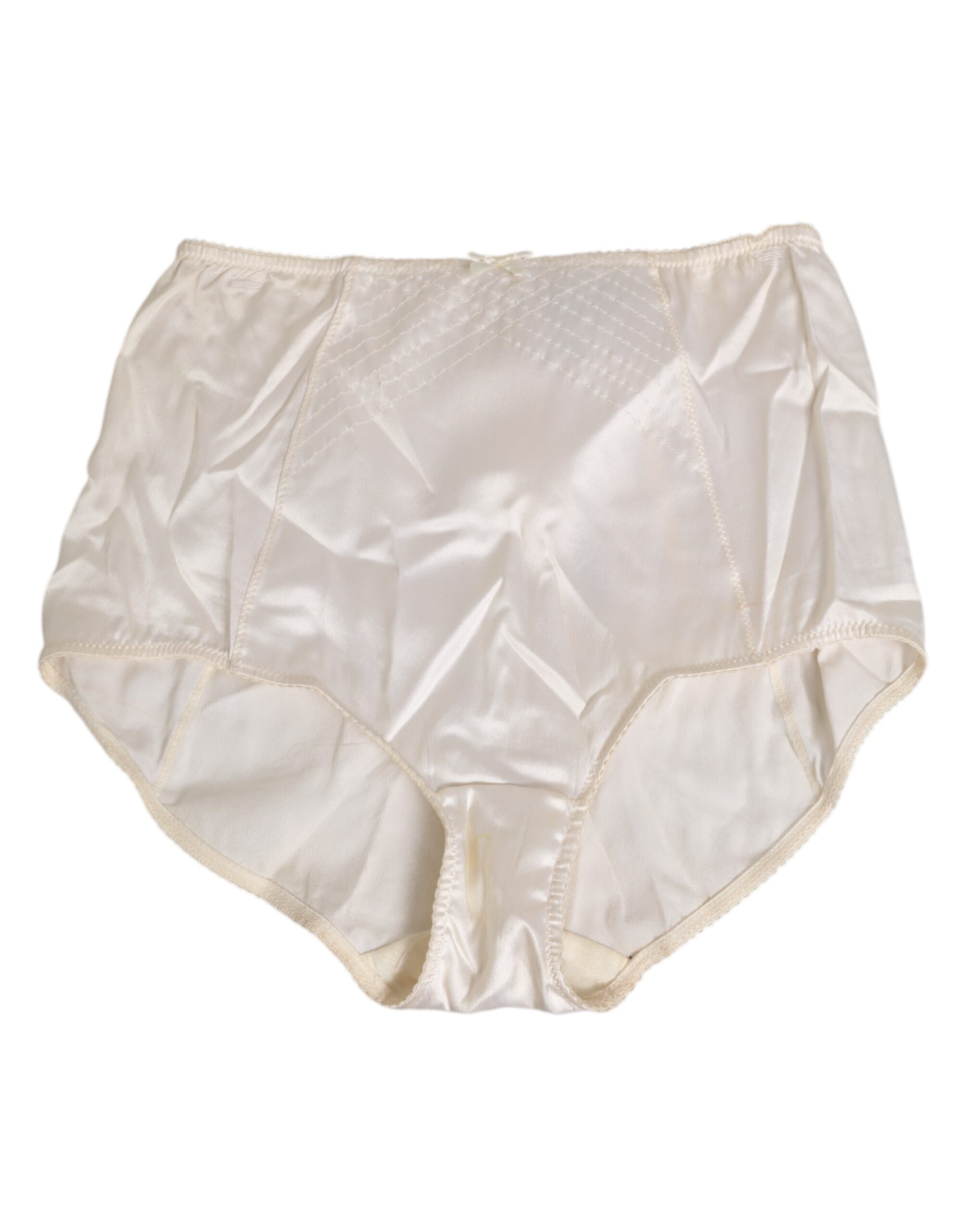 Off White Silk High Waist Girdle Panty Underwear