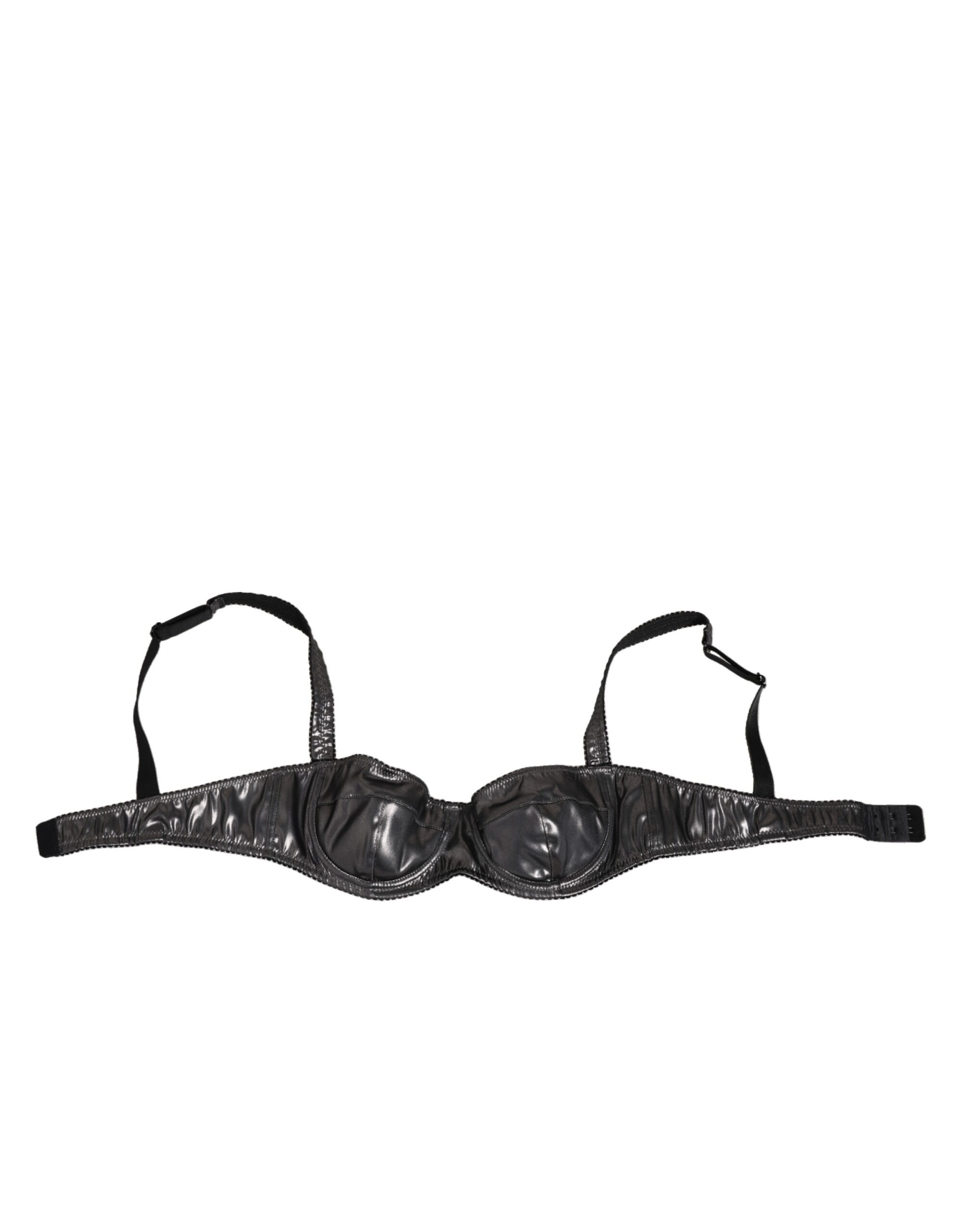 Black Acetate Stretch Balconette Bra Underwear