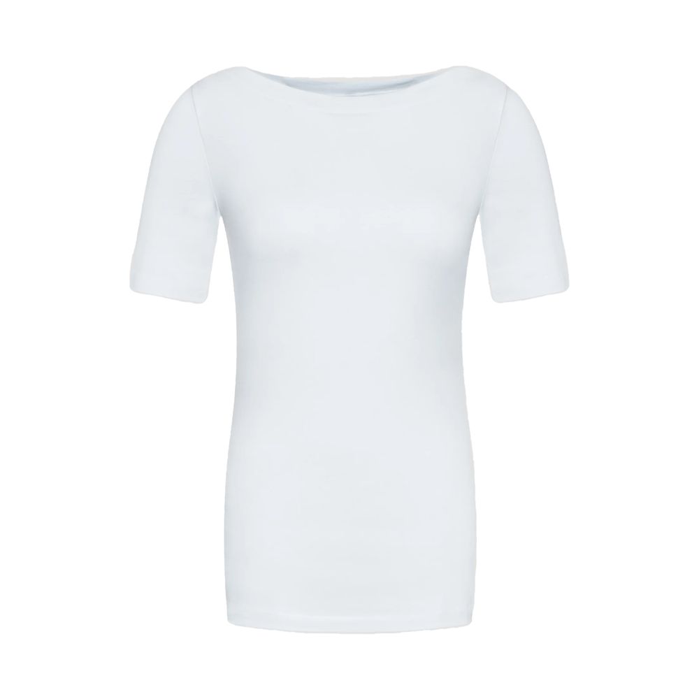 White Viscose T-Shirt
