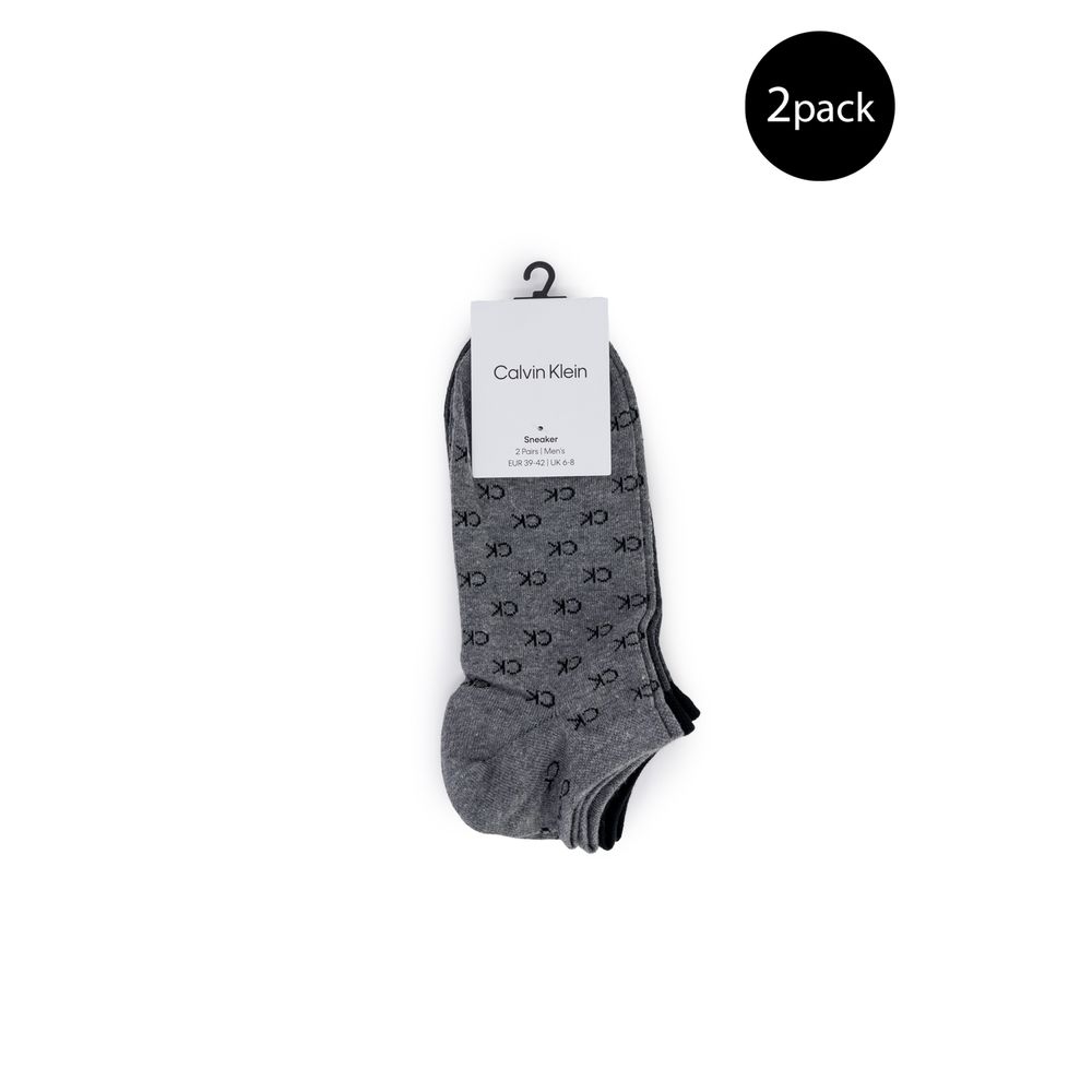 Gray Elastane Sock