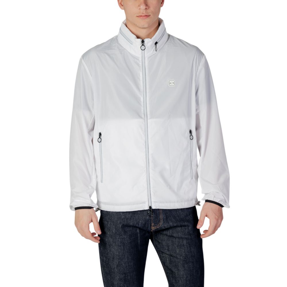 White Polyester Jackets & Coat