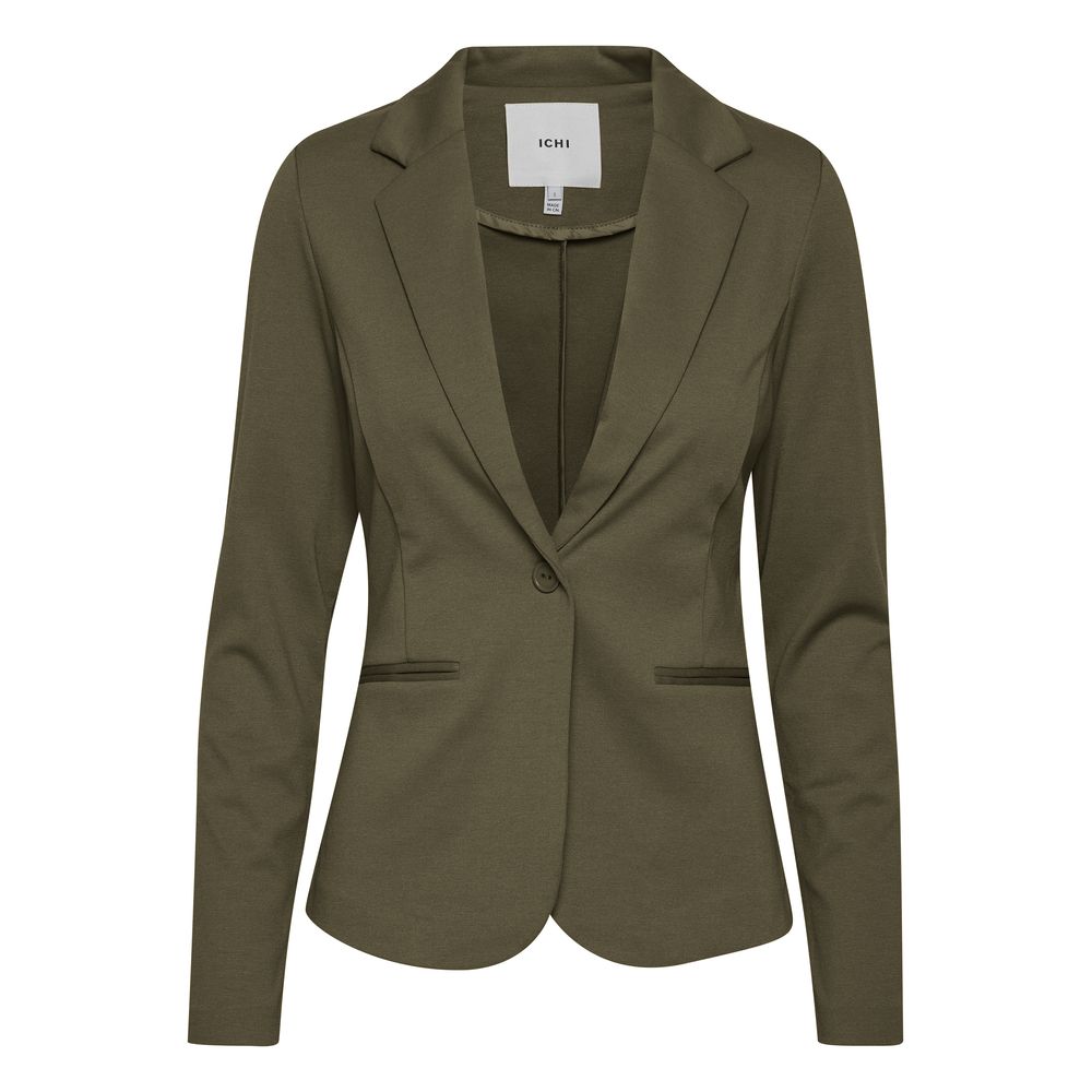 Green Polyester Blazer