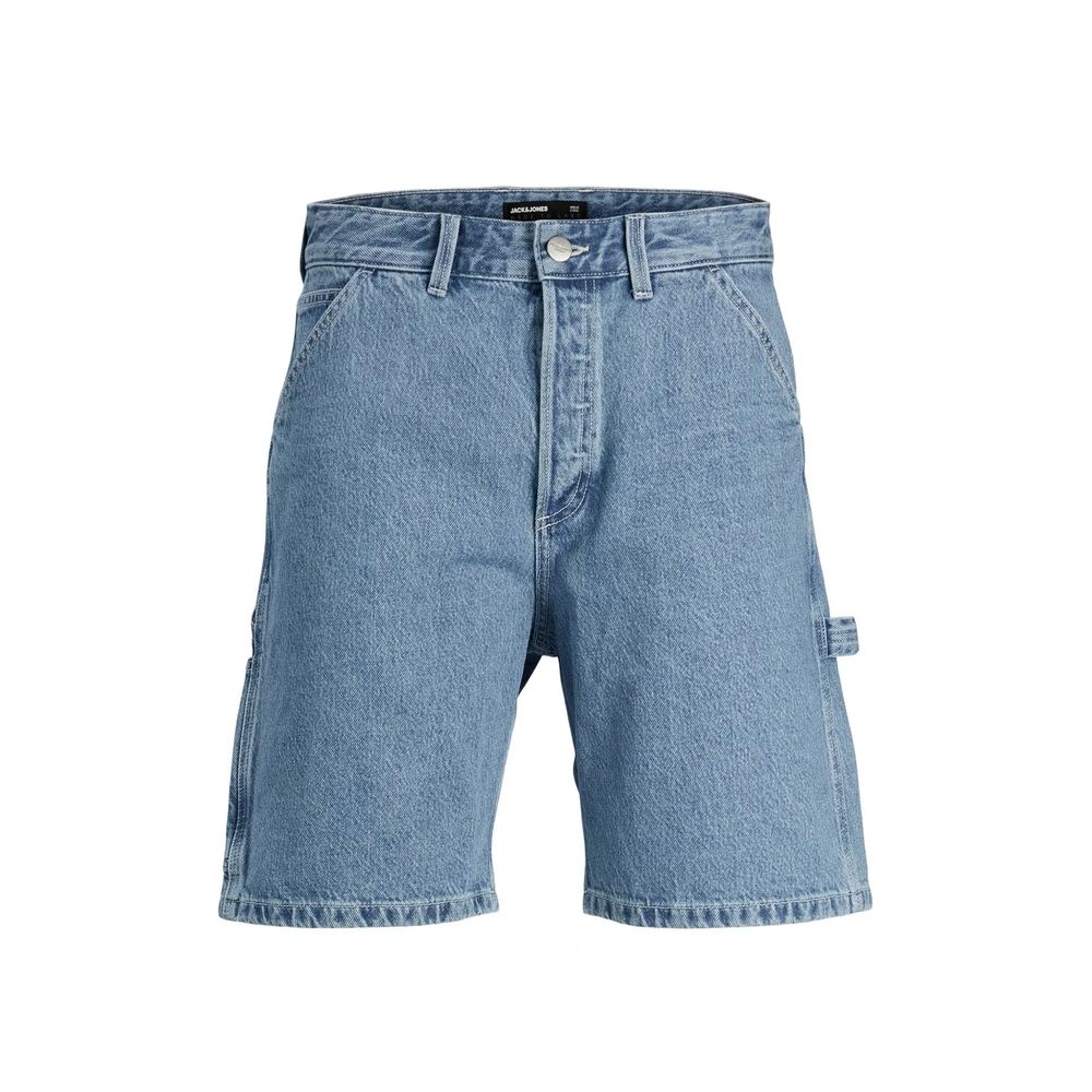 Light Blue Cotton Bermuda