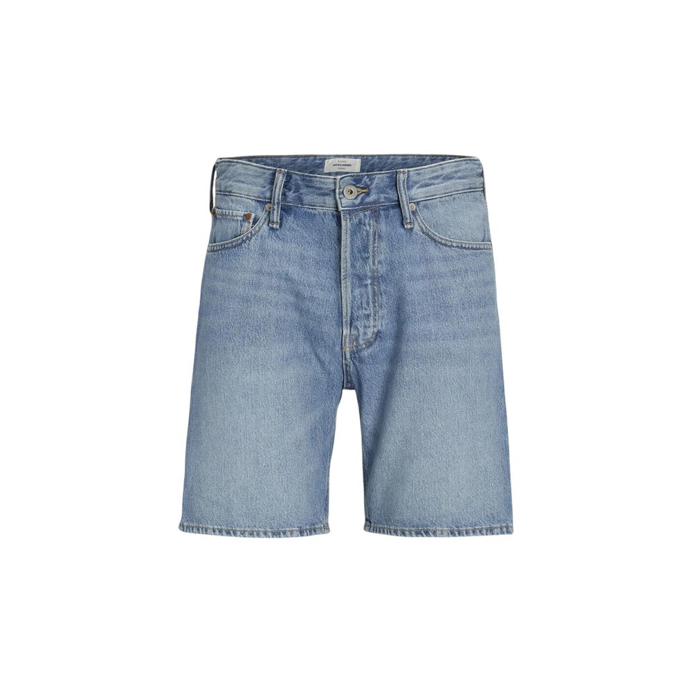 Blue Cotton Bermuda