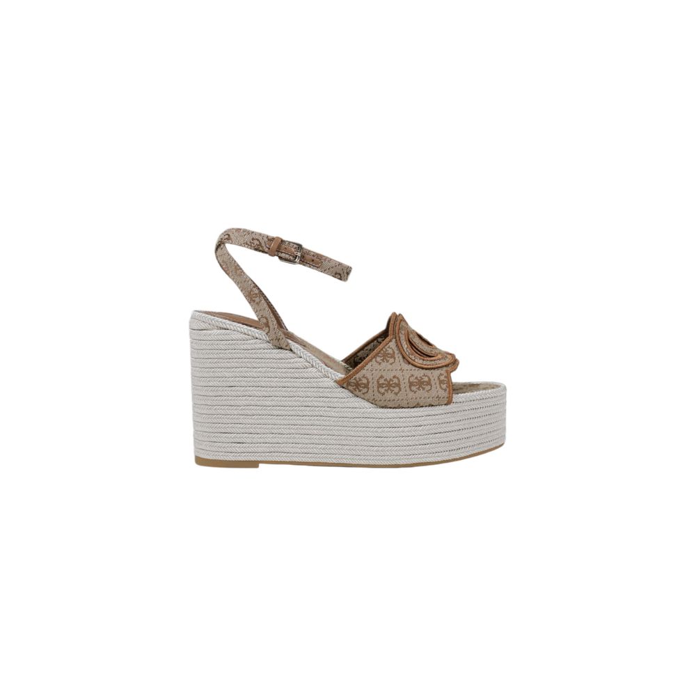 Beige Polyester High Heel