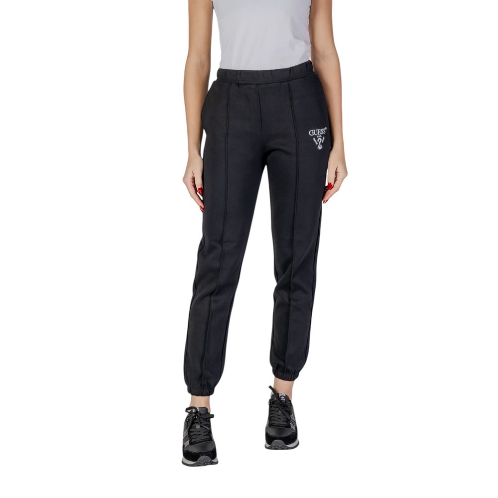 Black Polyester Joggers Workout Pant