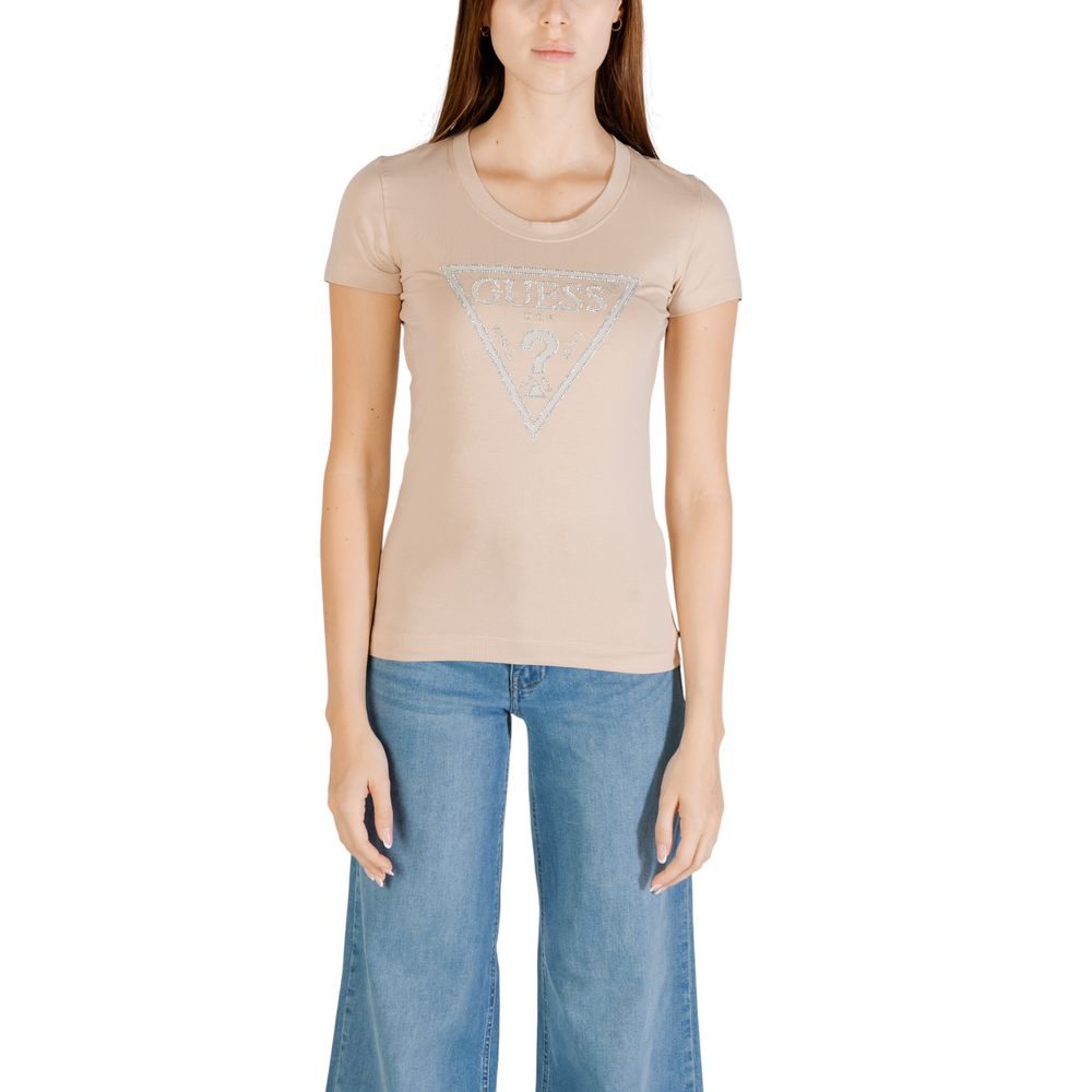Beige Cotton T-Shirt