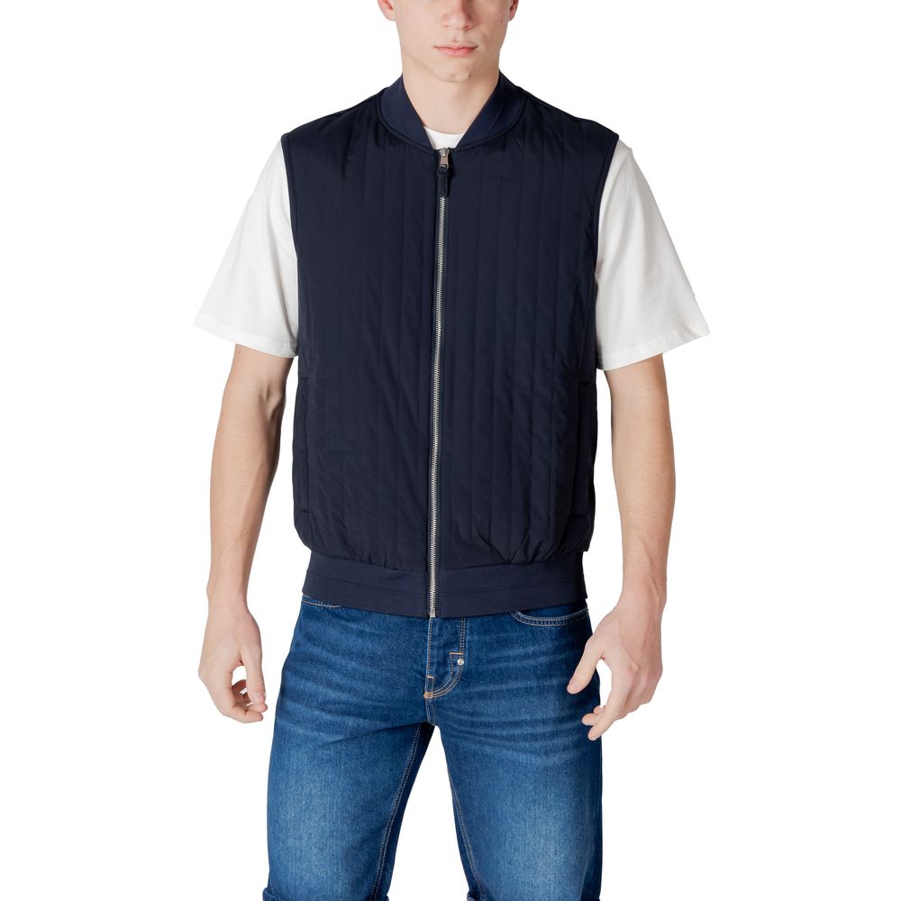 Blue Cotton Jackets & Coat
