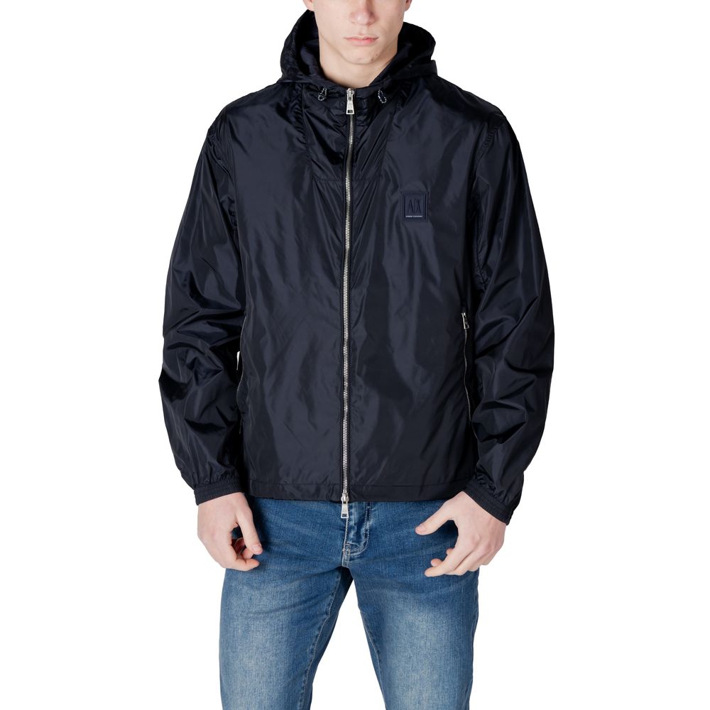 Blue Polyamide Jackets & Coat