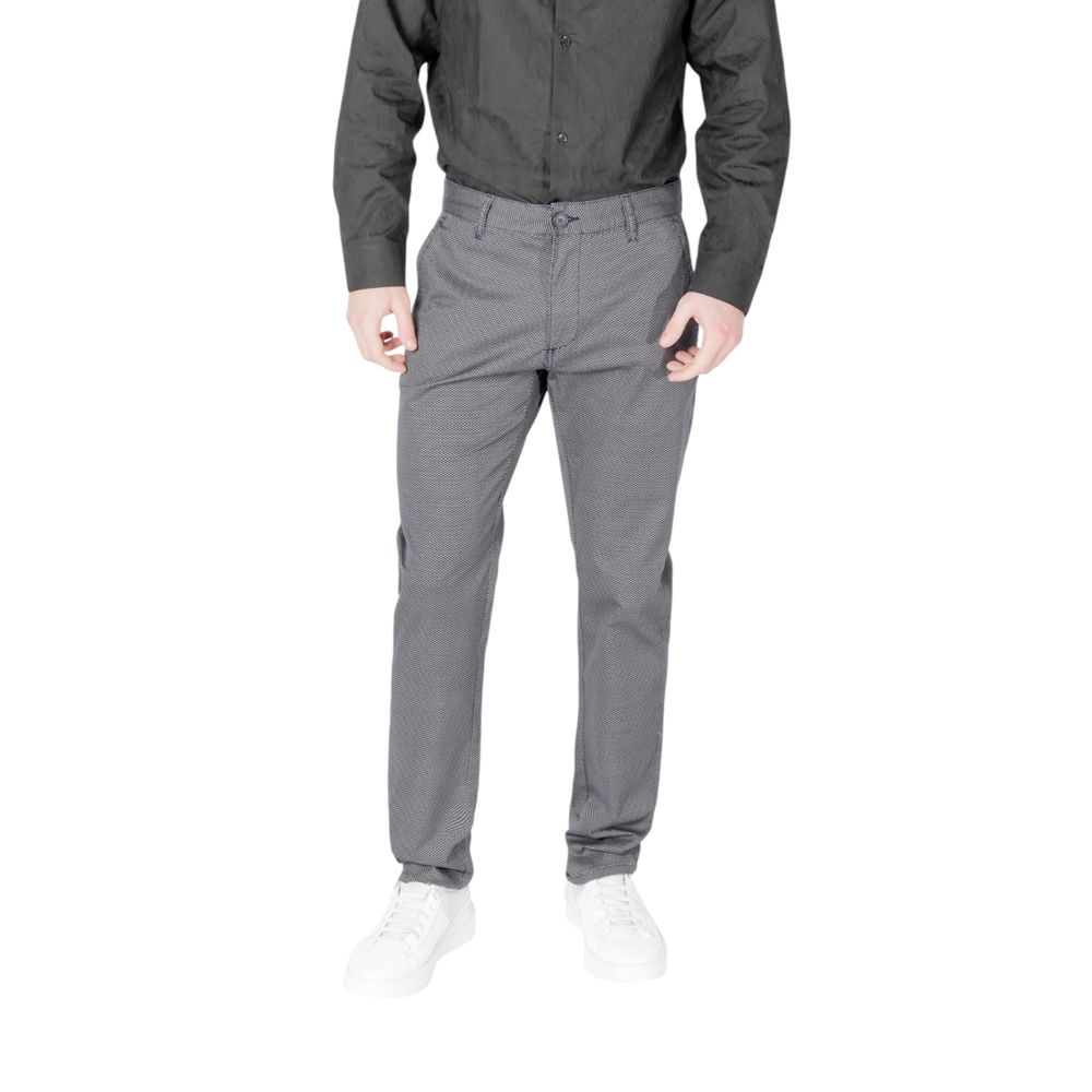 Blue Cotton Skinny Pant