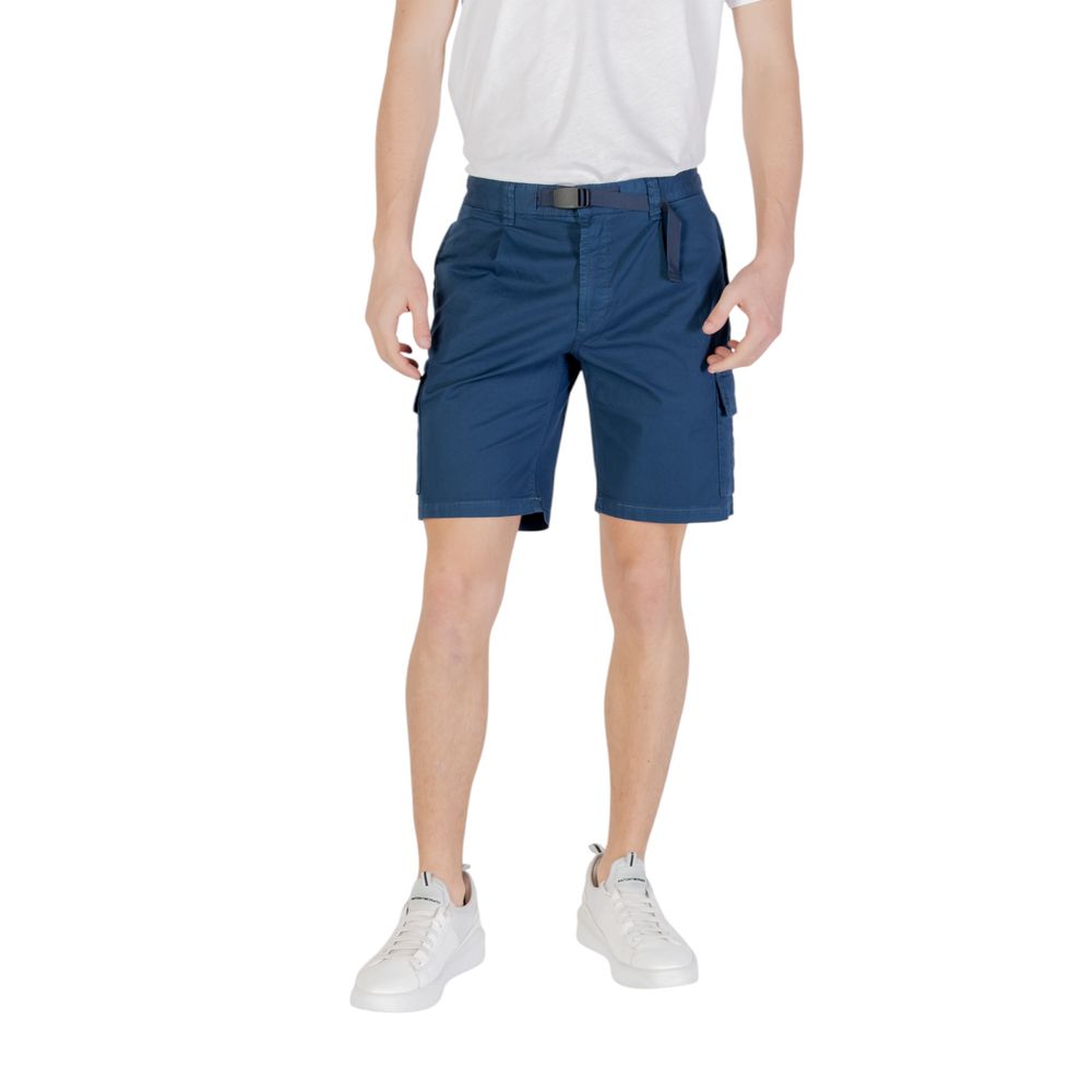 Blue Cotton Bermuda