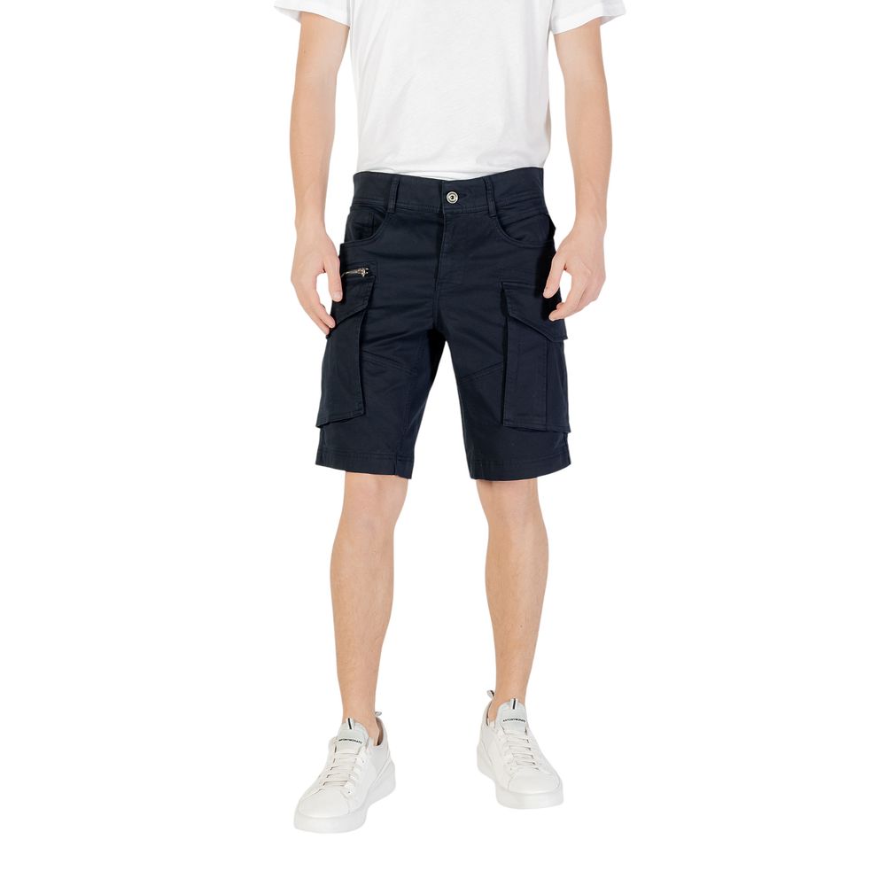 Blue Cotton Bermuda