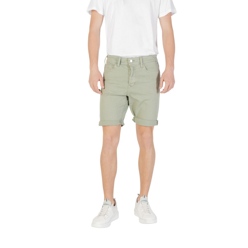 Green Cotton Bermuda