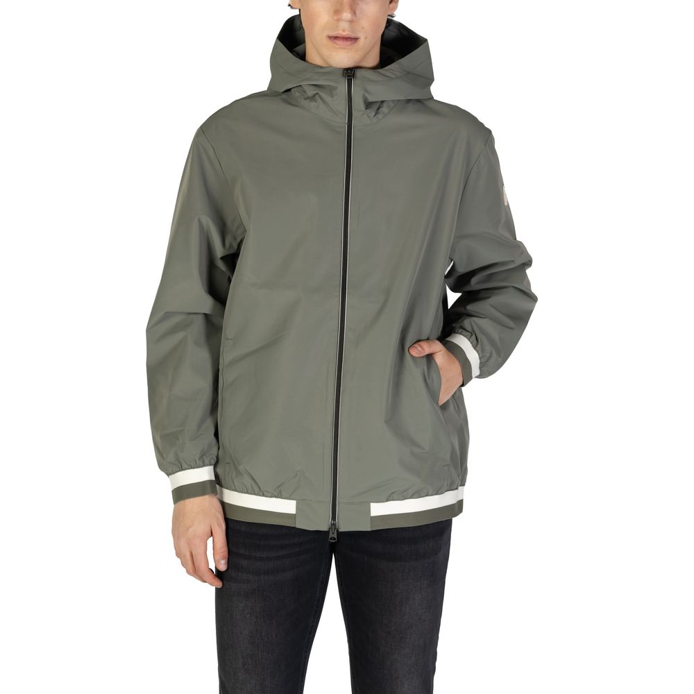 Green Polyester Jackets & Coat
