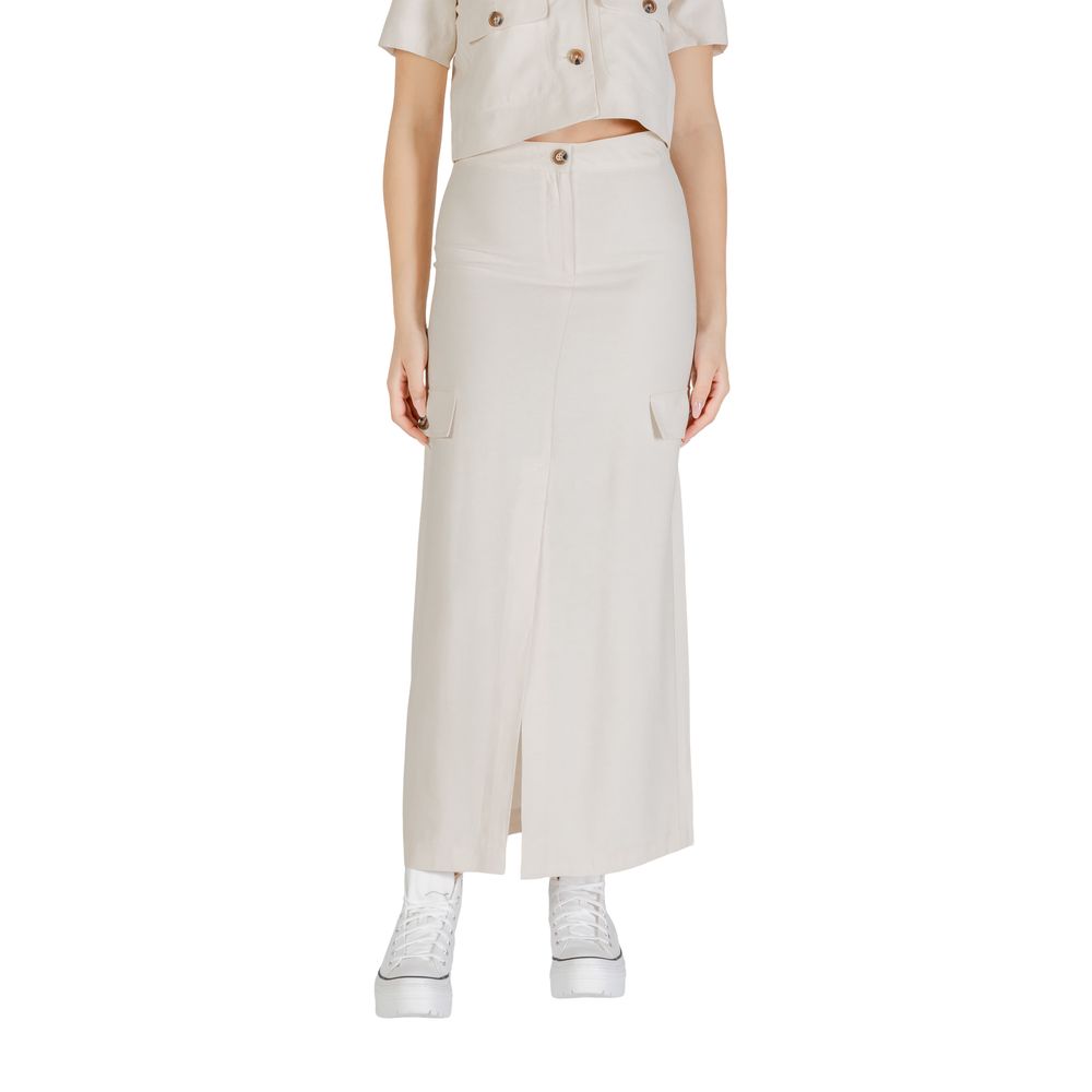 Bicolor Viscose Skirt