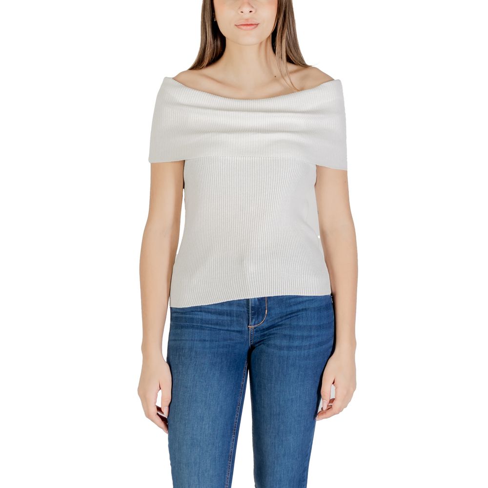 White Polyester Sweater