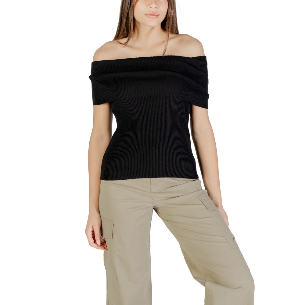 Black Polyester Sweater