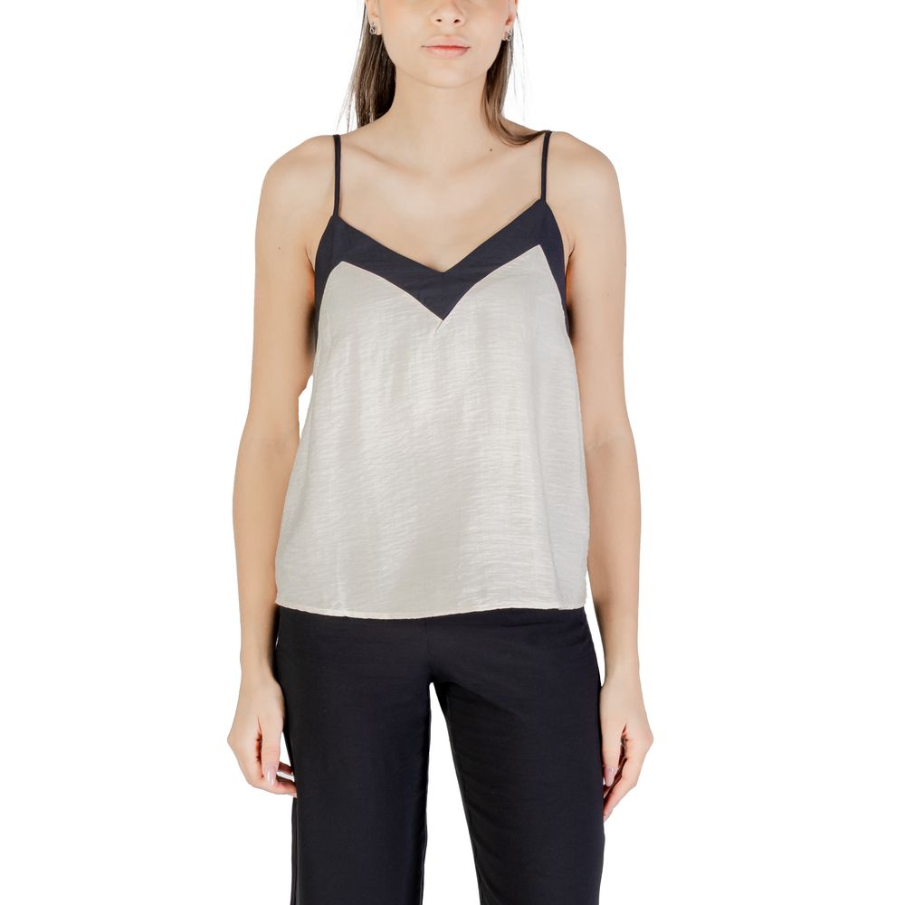 Cream Nylon Top