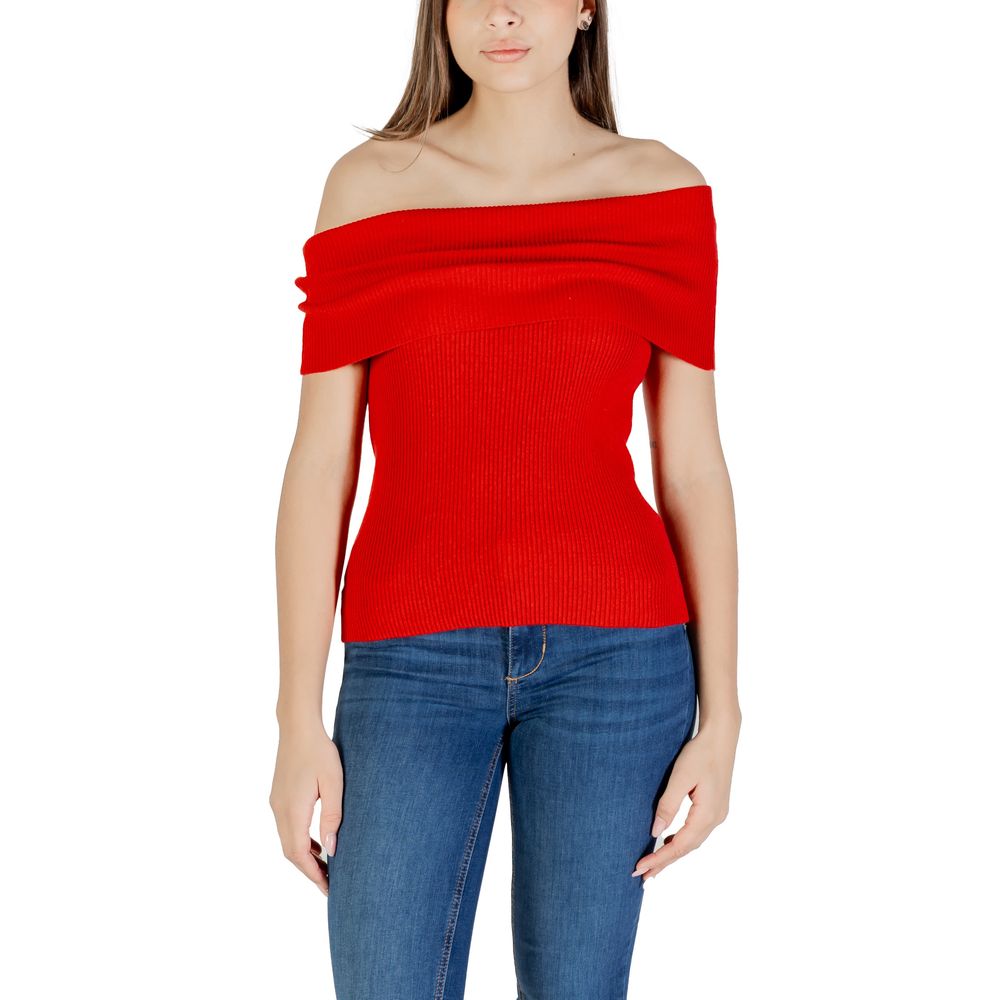 Red Polyester Sweater