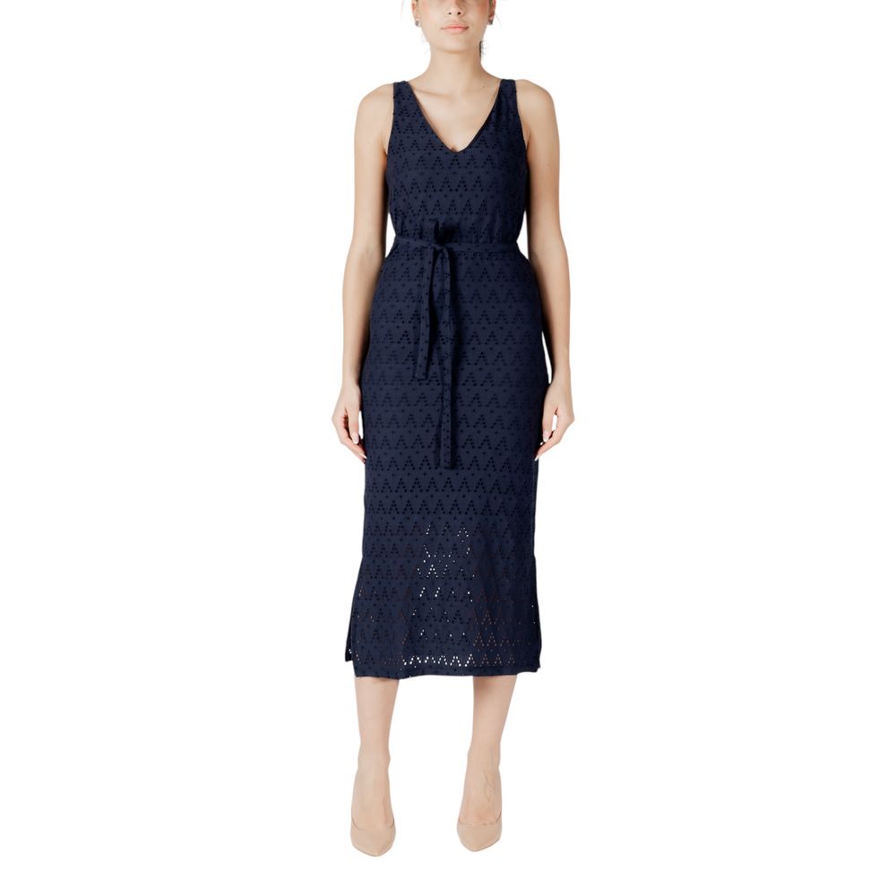 Blue Recycled Polyester Midi