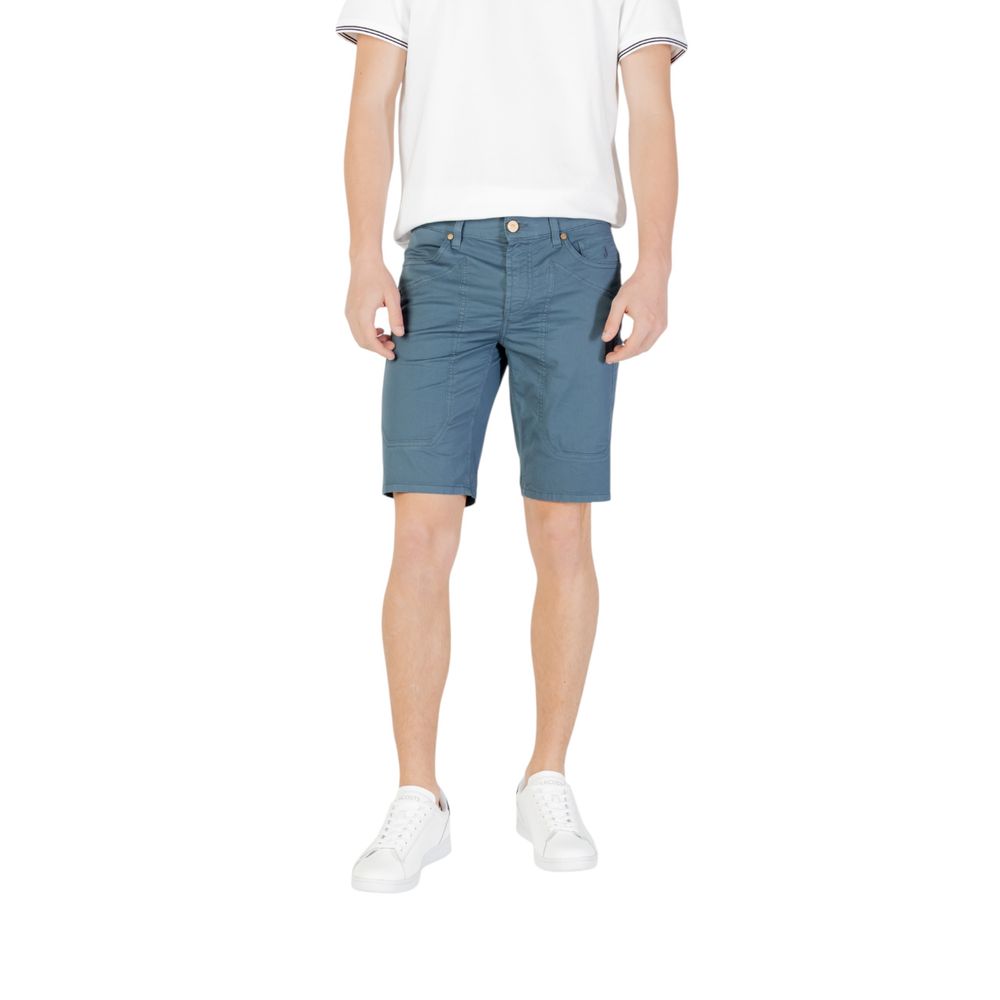 Blue Cotton Bermuda