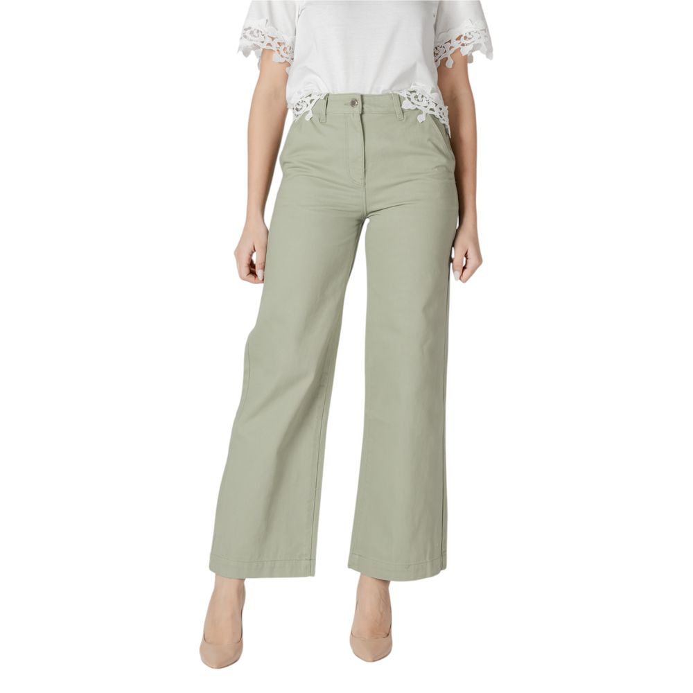 Green Cotton Relaxed Fit Jean