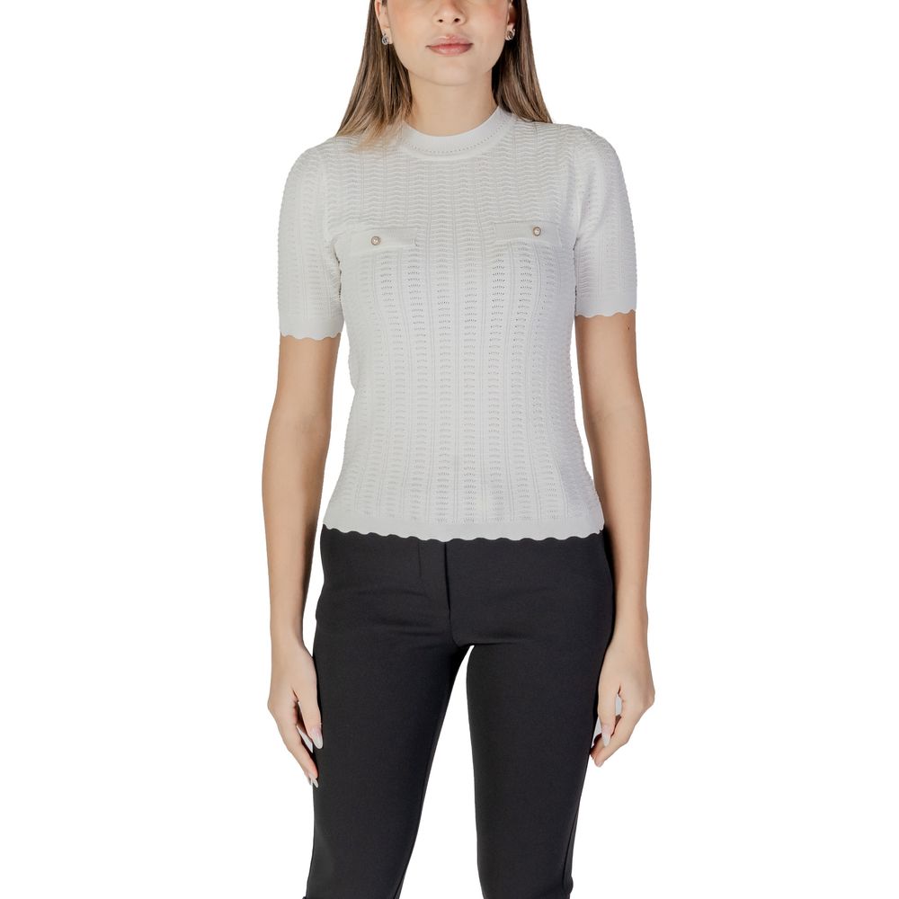 White Recycled Polyester Sweater
