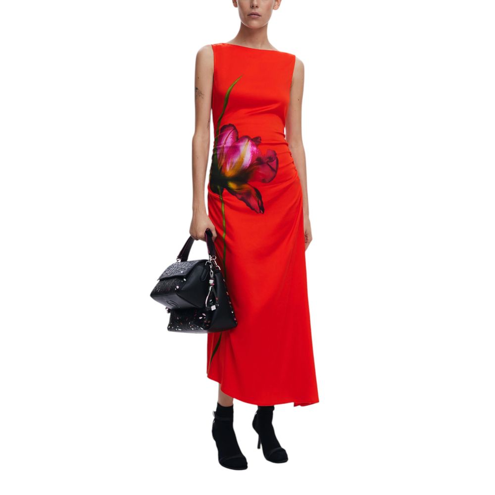 Red Viscose Long