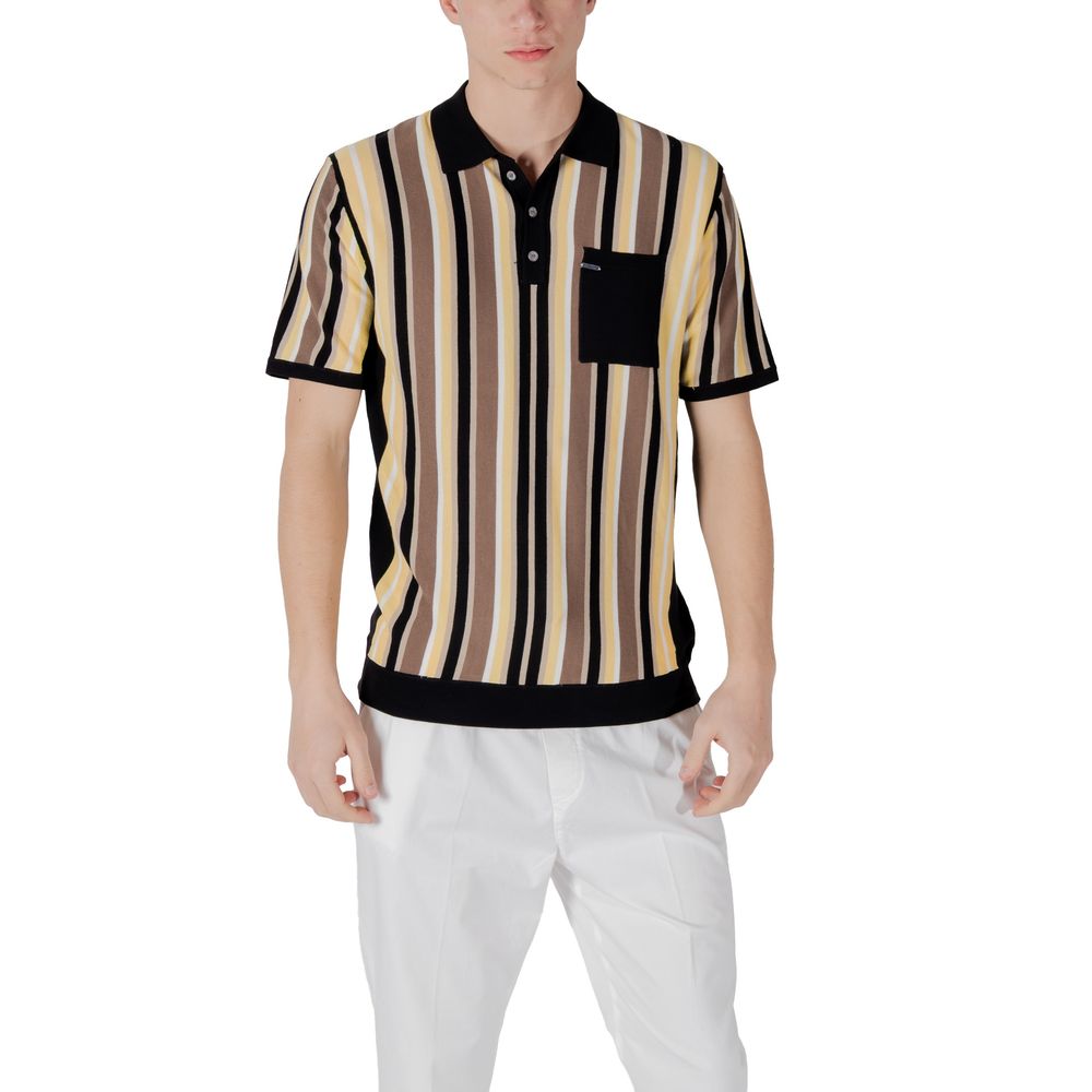 Black Viscose Polo Shirt