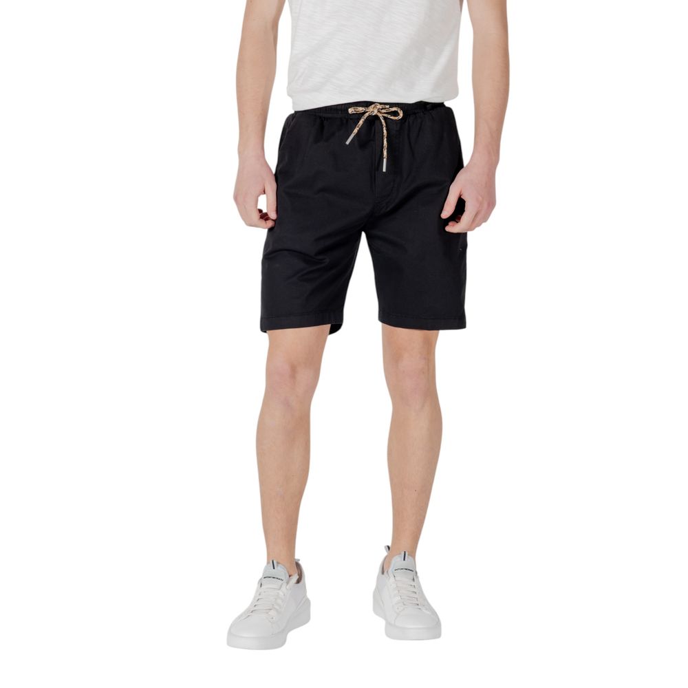 Black Cotton Bermuda
