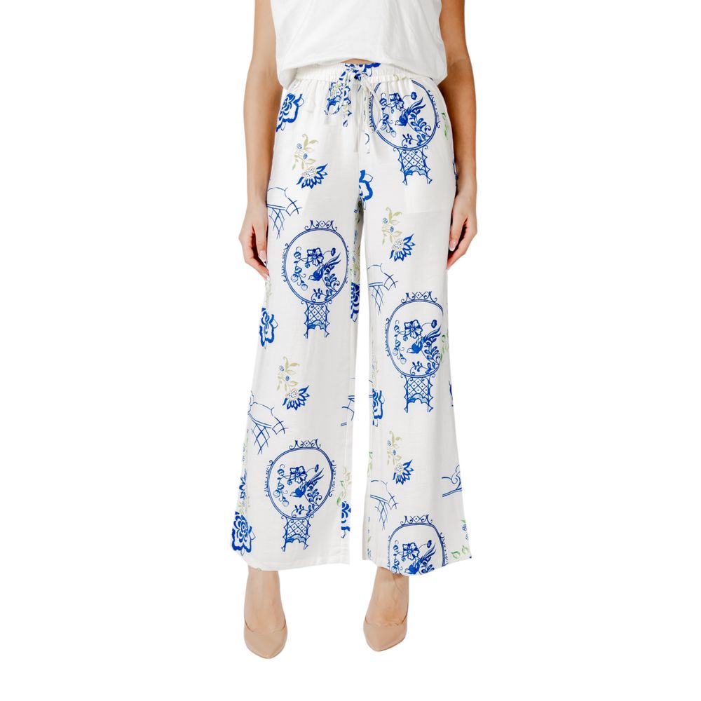 White Viscose Pant