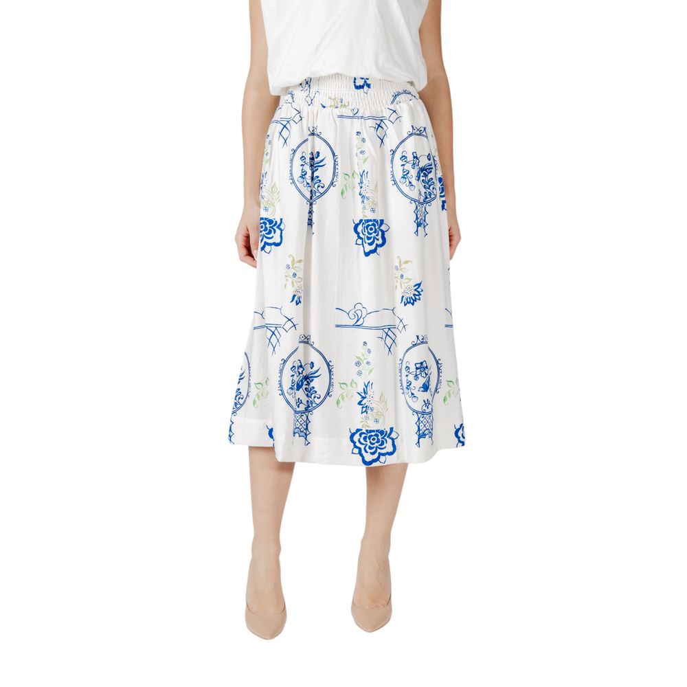 White Viscose Skirt