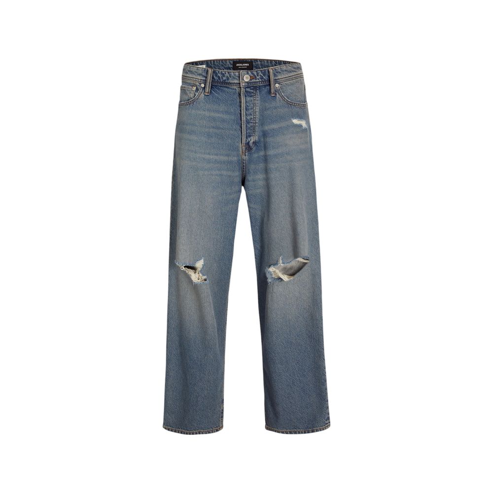 Blue Cotton Relaxed Fit Jean
