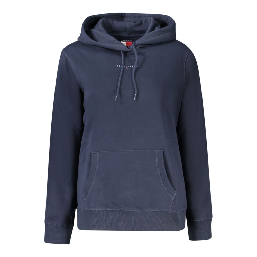 Blue Cotton Women Sweater
