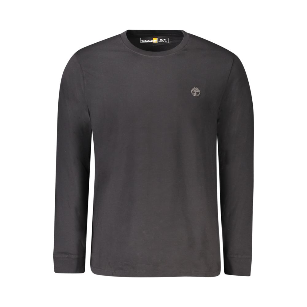 Black Cotton Men T-Shirt