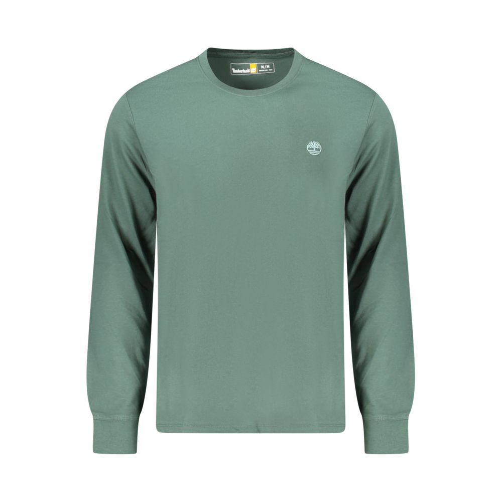 Green Cotton Men T-Shirt